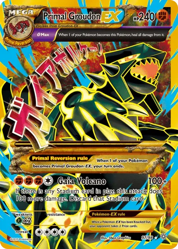 Primal Groudon-EX 97/98 Ancient Origins