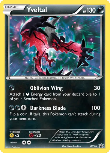 Yveltal XY06 XY Black Star Promos