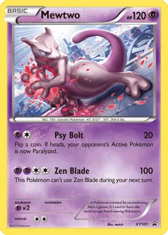 Mewtwo XY101 XY Black Star Promos