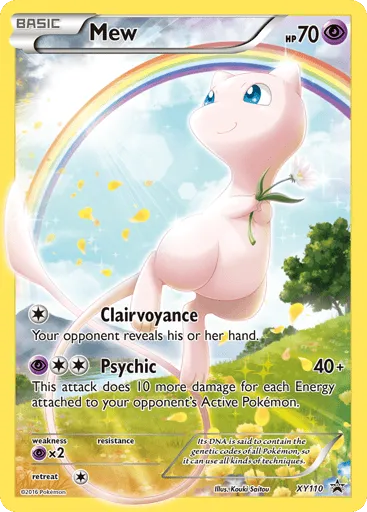 Mew XY110 XY Black Star Promos