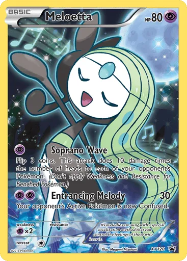 Meloetta XY120 XY Black Star Promos