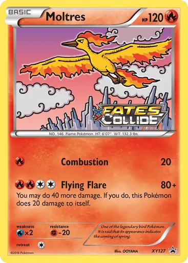 Moltres XY127 XY Black Star Promos