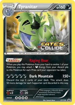Tyranitar XY130 XY Black Star Promos