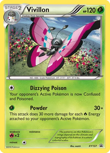 Vivillon XY137 XY Black Star Promos