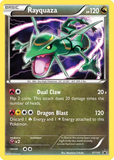 Rayquaza XY141 XY Black Star Promos