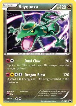 Rayquaza XY141 XY Black Star Promos