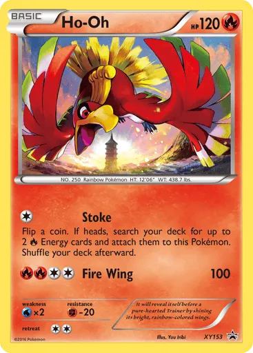 Ho-Oh XY153 XY Black Star Promos
