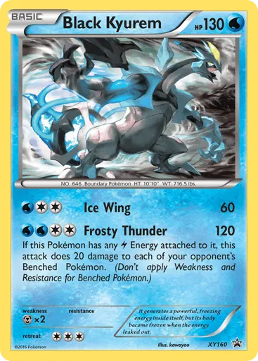 Black Kyurem XY160 XY Black Star Promos