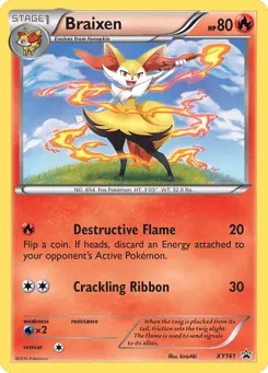 Braixen XY161 XY Black Star Promos