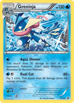 Greninja XY162 XY Black Star Promos