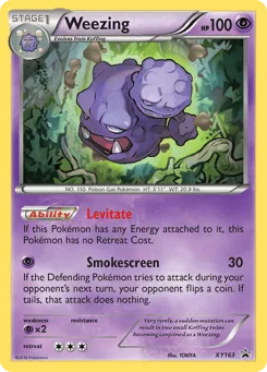 Weezing XY163 XY Black Star Promos