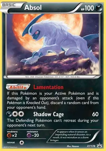 Absol XY178 XY Black Star Promos