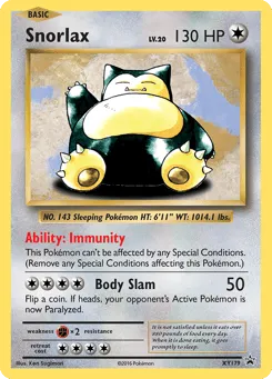Snorlax XY179 XY Black Star Promos