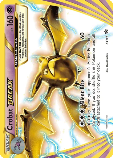 Crobat BREAK XY181 XY Black Star Promos
