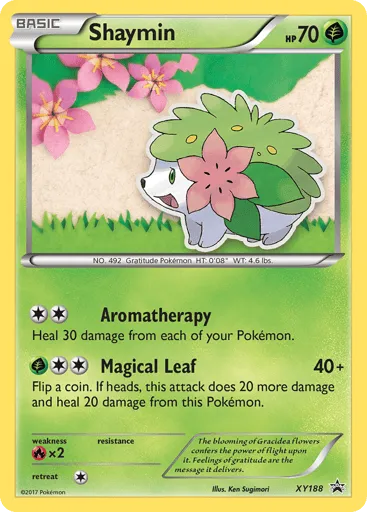 Shaymin XY188 XY Black Star Promos