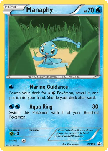 Manaphy XY190 XY Black Star Promos