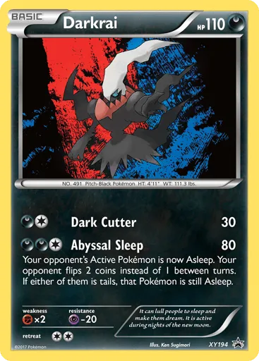Darkrai XY194 XY Black Star Promos
