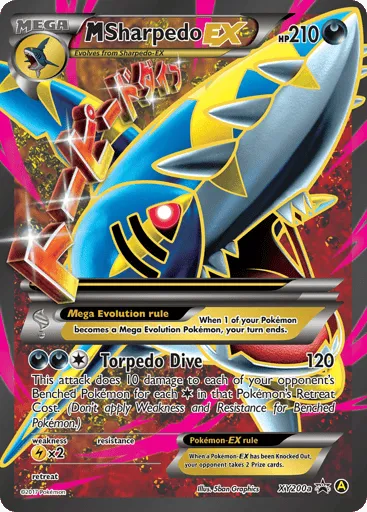 M Sharpedo-EX XY200a XY Black Star Promos