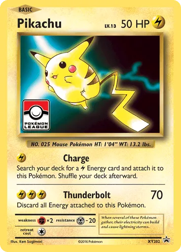 Pikachu XY202 XY Black Star Promos