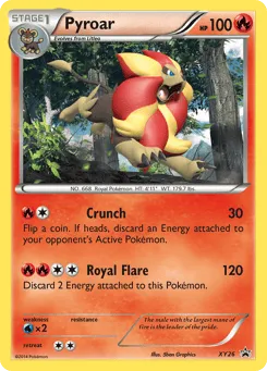 Pyroar XY26 XY Black Star Promos