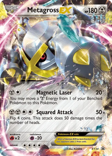 Metagross-EX XY34 XY Black Star Promos