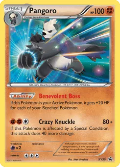 Pangoro XY50 XY Black Star Promos