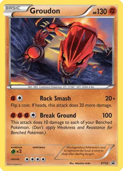 Groudon XY52 XY Black Star Promos