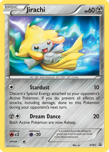 Jirachi XY67 XY Black Star Promos
