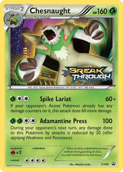 Chesnaught XY68 XY Black Star Promos