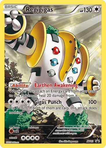 Regigigas XY82 XY Black Star Promos