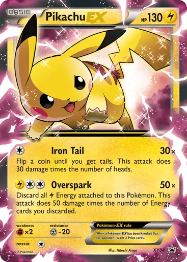 Pikachu-EX XY84 XY Black Star Promos
