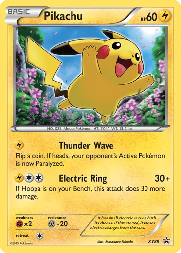 Pikachu XY89 XY Black Star Promos