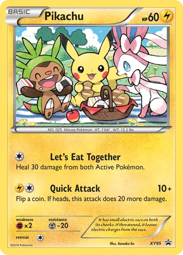 Pikachu XY95 XY Black Star Promos