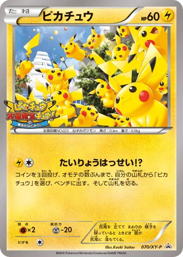 Pikachu 070/XY-P XY Promos