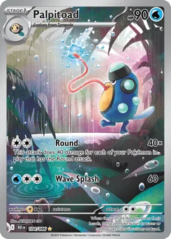 Palpitoad 104/086 Holo Black Bolt