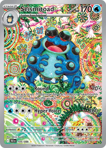 Seismitoad 105/086 Black Bolt