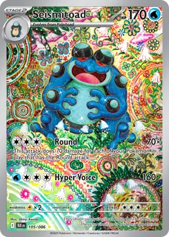 Seismitoad 105/086 Holo Black Bolt