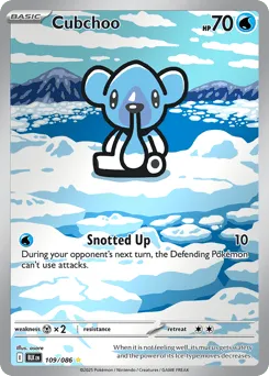 Cubchoo 109/086 Holo Black Bolt
