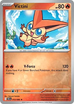 Victini 012/086 Reverse Holo Black Bolt