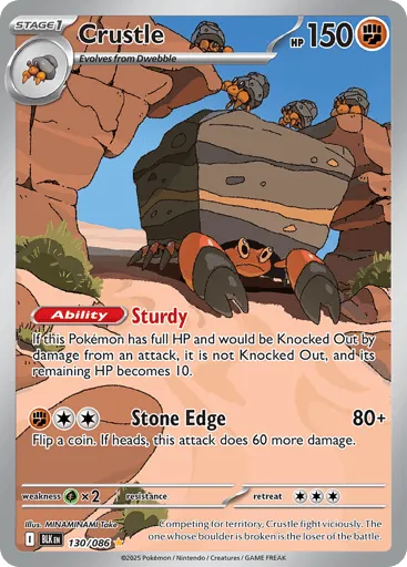 Crustle 130/086 Black Bolt