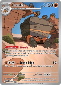 Crustle 130/086 Holo Black Bolt