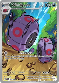 Whirlipede 133/086 Holo Black Bolt