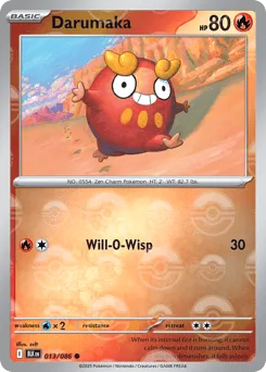 Darumaka 013/086 Poké Ball Black Bolt
