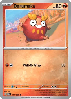 Darumaka 013/086 Reverse Holo Black Bolt