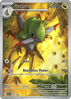 Fraxure 146/086 Holo Black Bolt