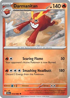 Darmanitan 014/086 Reverse Holo Black Bolt