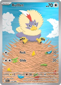 Rufflet 154/086 Holo Black Bolt