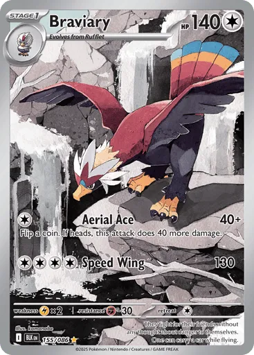 Braviary 155/086 Black Bolt