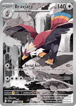 Braviary 155/086 Holo Black Bolt
