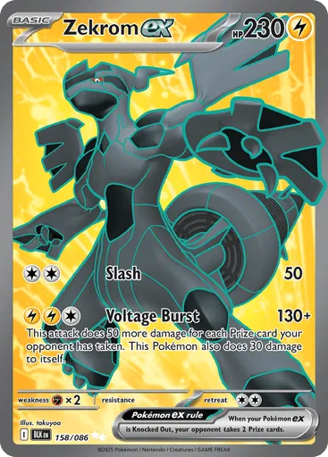 Zekrom ex 158/086 Black Bolt
